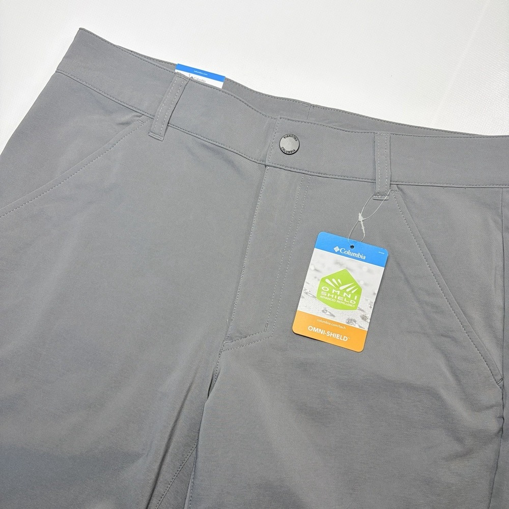 Columbia Omni Shield Performance Shorts Mens 30x7 Gray Outdoor Hiking Golf NWT